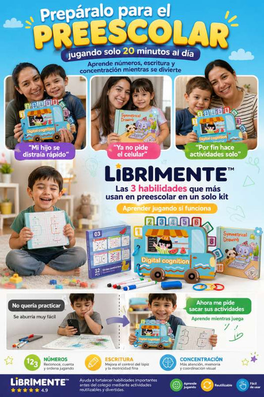 ❤️ Regálale habilidades para toda la vida con libros Montessori reutilizables y divertidos