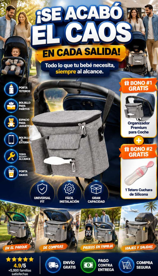 ⭐Disfruta cada paseo sin perder tiempo buscando las cosas de tu bebé