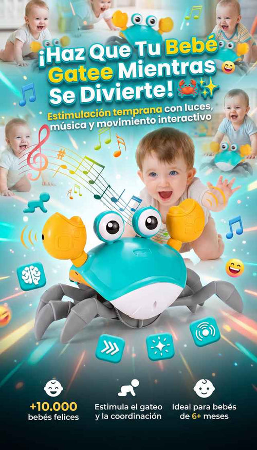 🦀✨ ¡El Cangrejito Que Hace Gatear a Tu Bebé Mientras Se Divierte!