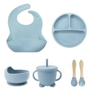 SET DE VAJILLA PARA BEBE DE SILICONA
